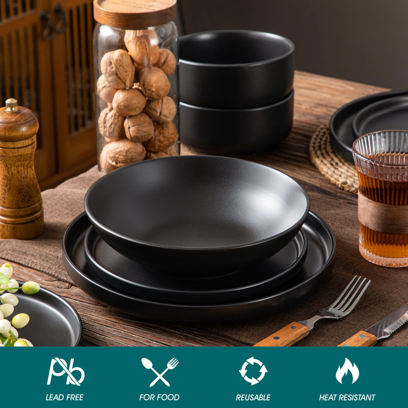 Vancasso Playa 16 Piece Stoneware Dinnerware Set, Service For 4